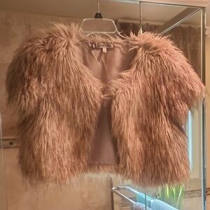 Jennifer Lopez Faux Fur Vest